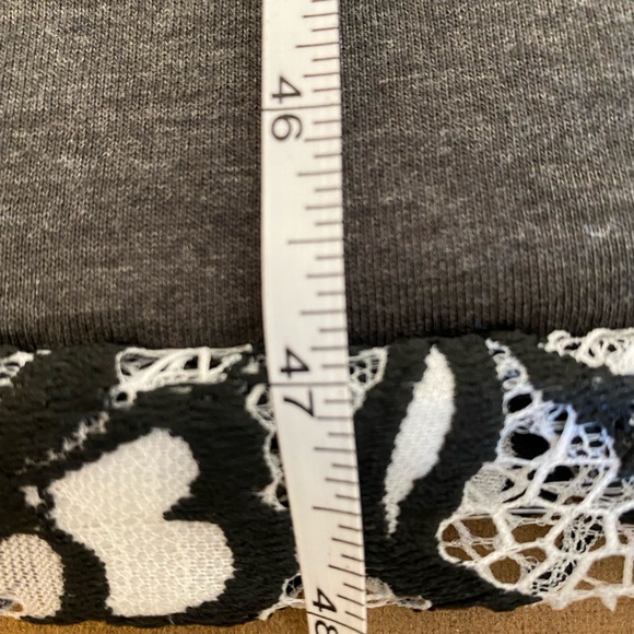 Plus Size Mini Dress Rosegal Top Grey Black/White Lace Blouse Size 3X - Picture 11 of 13